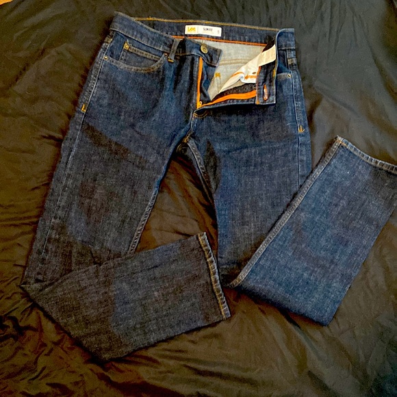 Mens Slim Fit Active Lees Jeans 32w 32l 